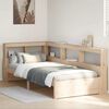 vidaXL Bed met boekenkast zonder matras massief grenenhout 90x200 cm