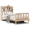vidaXL Bed met boekenkast zonder matras massief grenenhout 90x200 cm