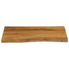 vidaXL Tafelblad met natuurlijke rand 80x60x3,8 cm massief mangohout