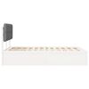 vidaXL Bedframe met Gevoerd Hoofdgedeelte Lichtgrijs 120 x 190 cm