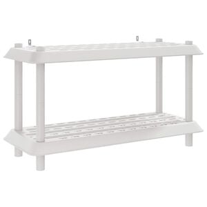 vidaXL Plankenunit 2-laags 100 x 40 x 55,5 cm PP Wit