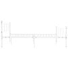 vidaXL Bedframe metaal wit 120x200 cm