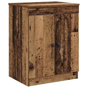 vidaXL Badkamerkast Oud hout 54 x 41 x 70 cm Bewerkt hout