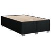 vidaXL Boxspring met matras stof zwart 120x190 cm