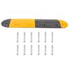 vidaXL Verkeersdrempel 129x32,5x4 rubber geel en zwart
