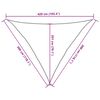 vidaXL Zonnezeil 160 g/m² 3x3x4,2 m HDPE zwart