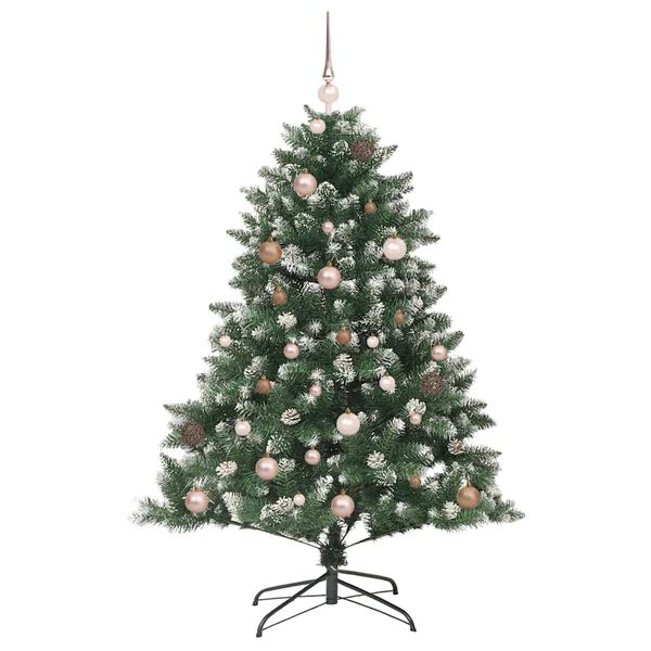 vidaXL Kunstkerstboom met 150 LED Groen 150 cm PVC en Plastic en Staal