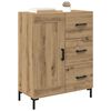vidaXL Dressoir artisanaal eikenkleurig 69.5 x 34 x 90 cm Bewerkt hout