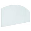 vidaXL Vuurplaats Glazen Plaat Doorzichtig 100 x 50 cm Glas
