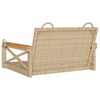 vidaXL Schommelbank 63x62x40 cm poly rattan beige