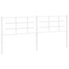 vidaXL Vervangend hoofdbord 193 cm metaal wit