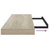 vidaXL Wandschappen zwevend 2 st 80x23,5x3,8 cm MDF eikenkleurig