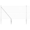 vidaXL Afrasteringspaal Zilver 50 x 1 m (16 x 16 mm gaas) Staal