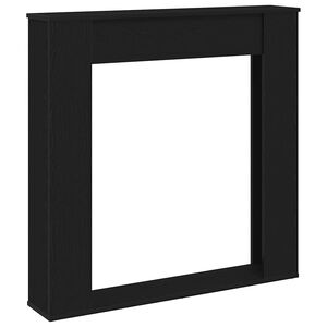 vidaXL Haardombouw Zwarte Eiken 100x20x100 cm Technisch Hout
