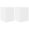 vidaXL TV Wandkast 2 pcs Wit 30 x 31 x 40 cm Bewerkt hout