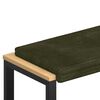 vidaXL Bankkussen Pluche Corduroy Groen Diepte 35 cm