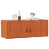 vidaXL Wandkast met plank Wasbruin 80 x 30 x 30 cm Massief grenenhout
