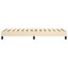 vidaXL Boxspring bed 90x200 cm stof cr&egrave;mekleurig