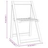 vidaXL Tuinstoelen 4 st inklapbaar massief acaciahout