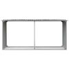 vidaXL Haardhoutschuur 330x92x153 cm gegalvaniseerd staal grijs