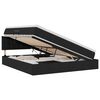 vidaXL LED Opslagbed met Matras Zwart 180 x 200 cm Stof