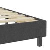 vidaXL Boxspring stof donkergrijs 140x200 cm