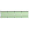vidaXL Plantenbak Groen 240 x 80 x 75 cm Staal
