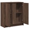 vidaXL Dressoir met LED 77x34x85 cm bewerkt hout bruin eikenkleur