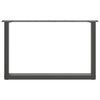 vidaXL Salontafelpoten 2 st U-vormig 70x(42-43) cm staal antraciet