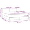 vidaXL Boxspring met matras fluweel donkergroen 160x210 cm