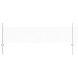 vidaXL Hek met Paal Zilverkleurig
