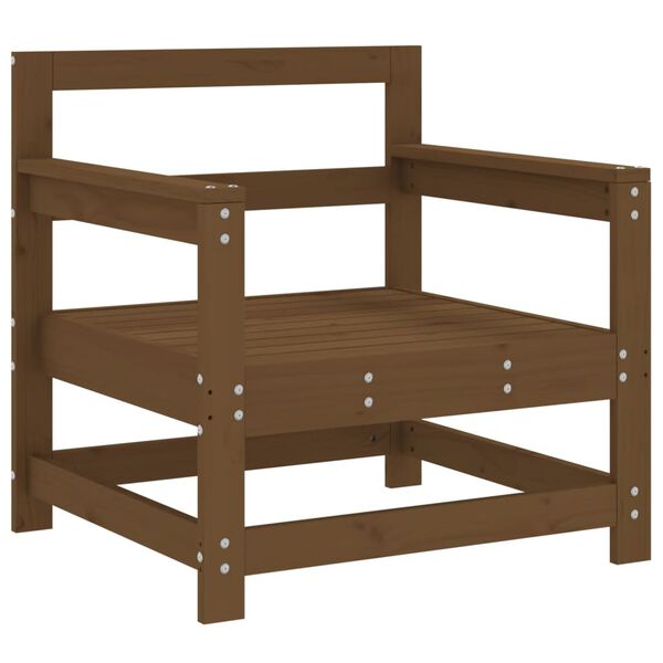vidaXL Tuinstoelen 2 st massief grenenhout honingbruin