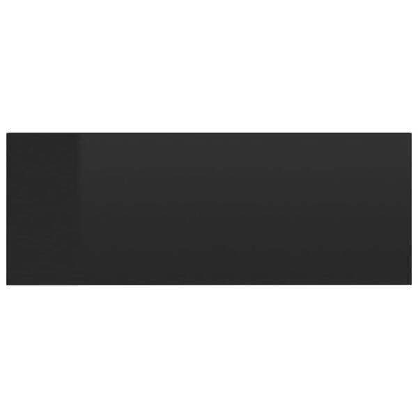 vidaXL Nachtkastje zwevend 40x30x15 cm bewerkt hout hoogglans zwart