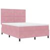 vidaXL Boxspringbed met matras Roze 160 x 200 cm Fluweel