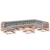 vidaXL 9-delige Loungeset met kussens massief douglas vurenhout