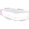 vidaXL Bedframe Crème 80 x 200 cm Katoenen stof
