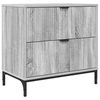 vidaXL Nachtkastje Grijs sonoma 63.5 x 36 x 61 cm Bewerkt hout
