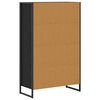 vidaXL Boekenkast Zwart Eiken 68 x 30 x 108.5 cm Bewerkt hout