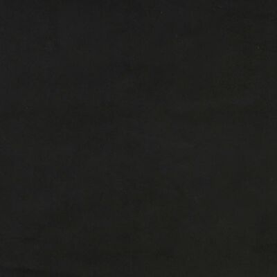 vidaXL Hoofdbord met randen 203x16x78/88 cm fluweel zwart