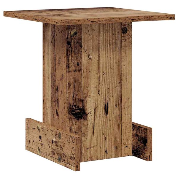 vidaXL Bijzettafel Oudhout 35,5 x 35 x 40 cm Bewerkt hout