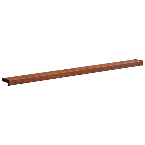 vidaXL Raamsokkel Bruin Hout 140 x 10 x 4,5 cm PVC