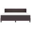 vidaXL Boxspringbed met matras Donkerbruin 180 x 200 cm Stof