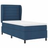 vidaXL Boxspring bed met matras met hoofdeinde Blauw 100 x 200 cm Stof