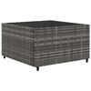 vidaXL 11-delige Loungeset met kussens poly rattan grijs