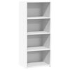 vidaXL Hoge kast 50x41x124 cm bewerkt hout wit