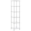 vidaXL Kastje 6-laags 40x40x160 cm gehard glas transparant