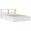 vidaXL Bedframe met hoofdbord massief grenenhout wit 120x190 cm