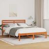 vidaXL Bedframe Wasbruin 120 x 200 cm Massief grenenhout