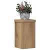 vidaXL Plantenstandaards 2 st 10x10x18 cm hout artisanaal eiken