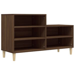 vidaXL Schoenenkast 102x36x60 cm bewerkt hout bruin eikenkleur